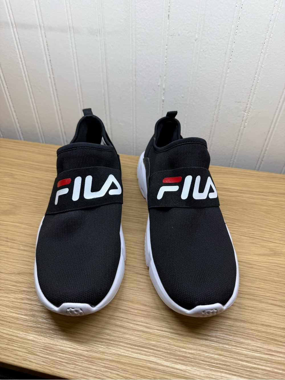 FILA Women’s Black Slip-On Athletic Sneakers